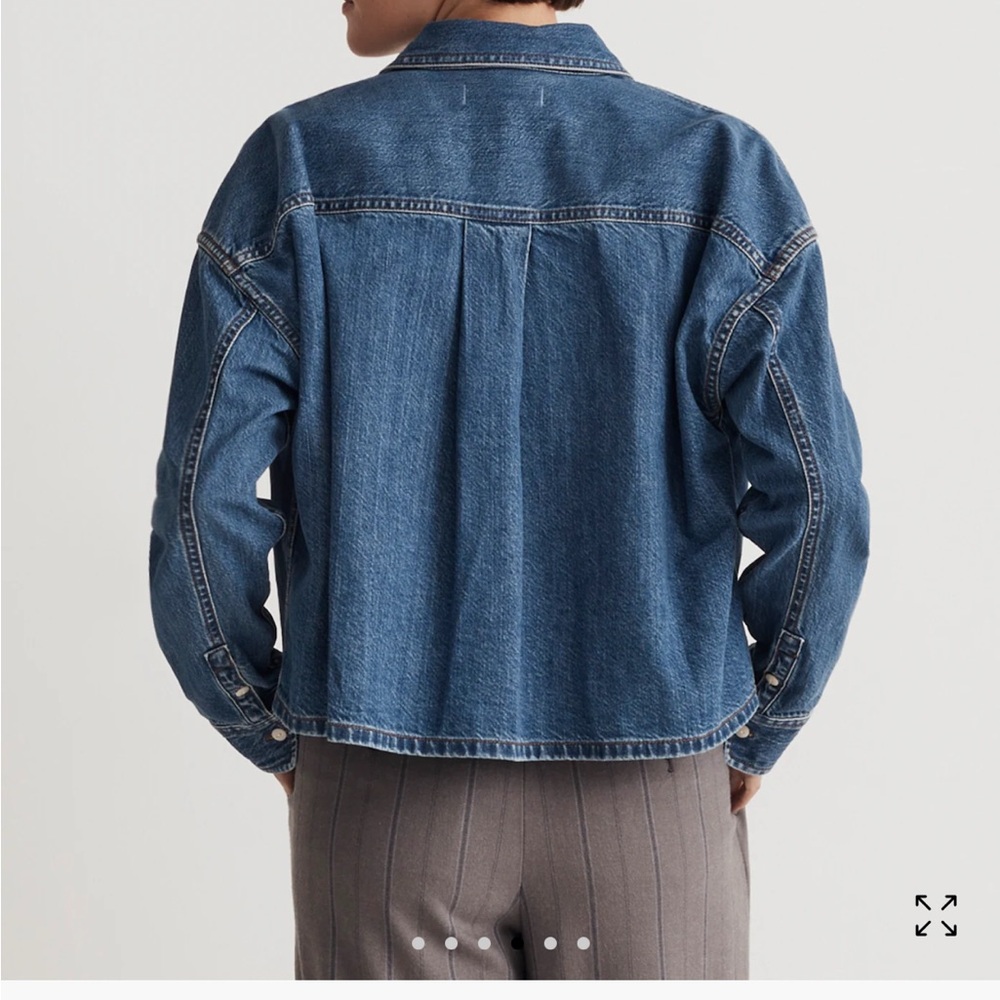 Madewell Blue Denim Button-Down Shirt - Picture 3 of 7